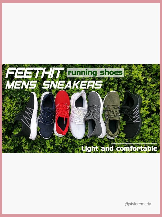 Slip On Running Shoes Breathable Lightweight Non Slip Sneakers main image 7